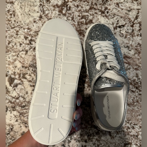 Stuart Weitzman Glitter Sneaker - Picture 3 of 8